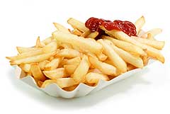 Pommes mit Ketchup: Fast food vegetarisch