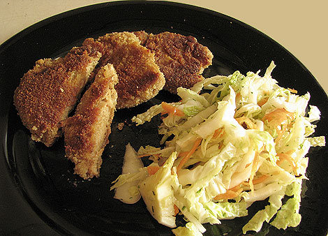 Wiener Schnitzel aus Sojafleisch