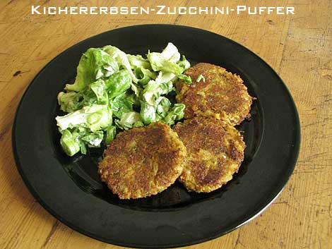 Kichererbsen-Zucchini-Bratlinge