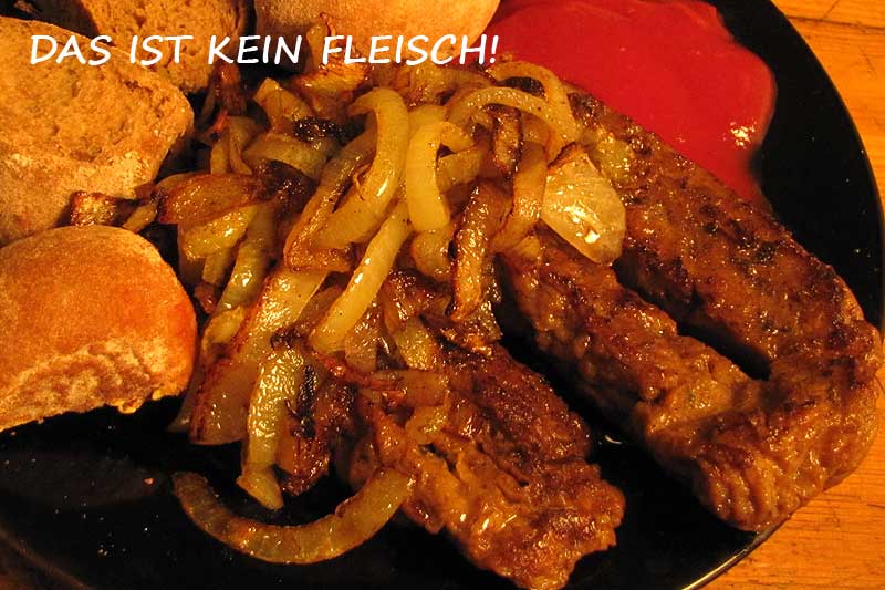 kein Fleisch, sondern Seitan